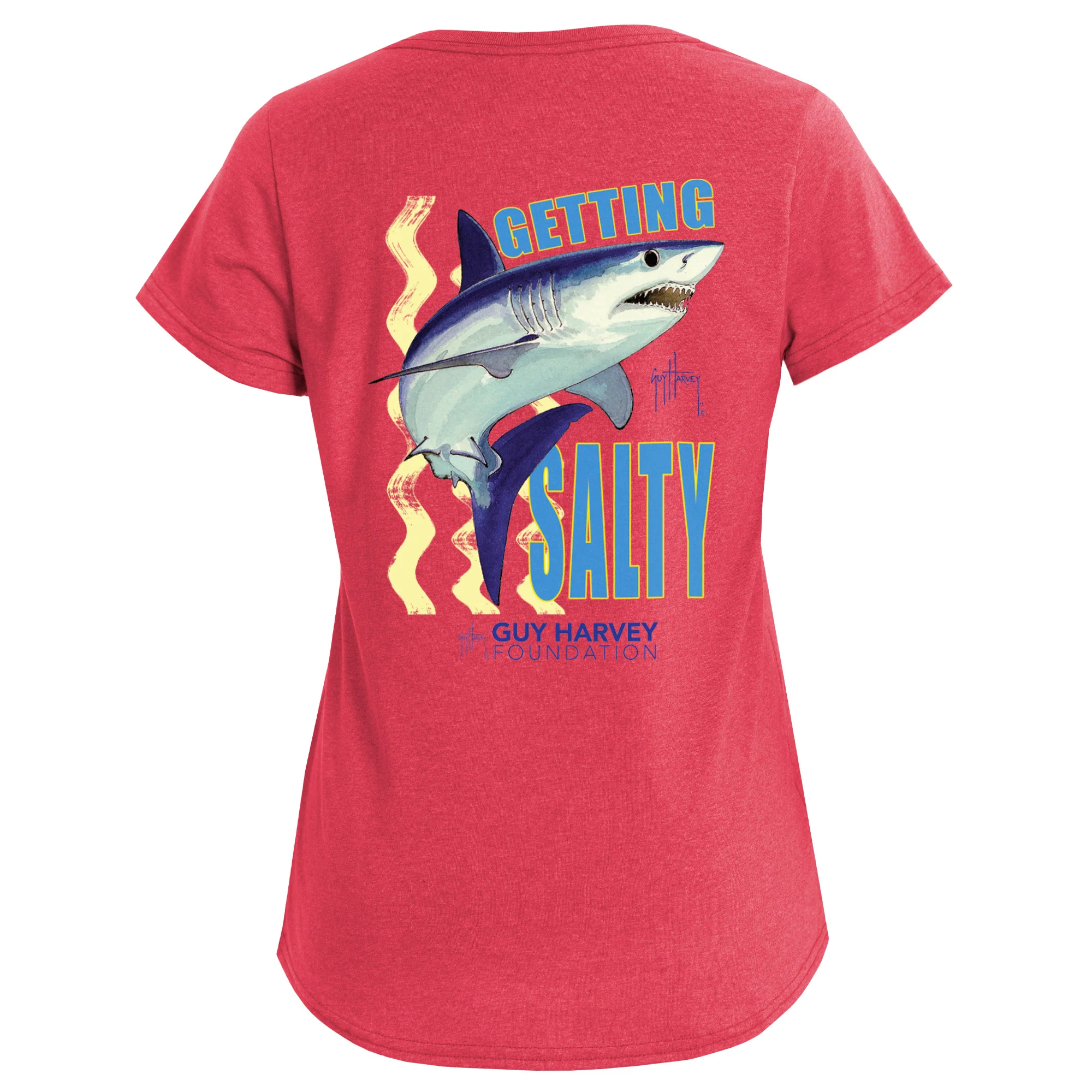 Guy Harvey Foundation Getting Salty Shark Women's Eco T-Shirt - Image 5
