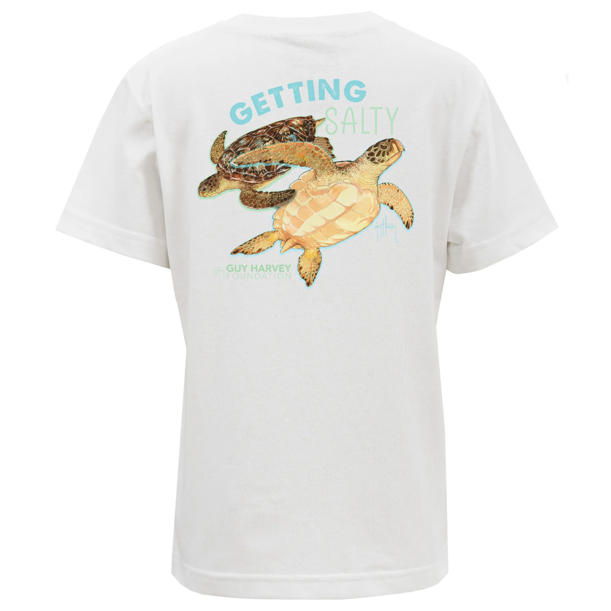Guy Harvey Foundation Getting Salty Turtle Youth Eco T-Shirt