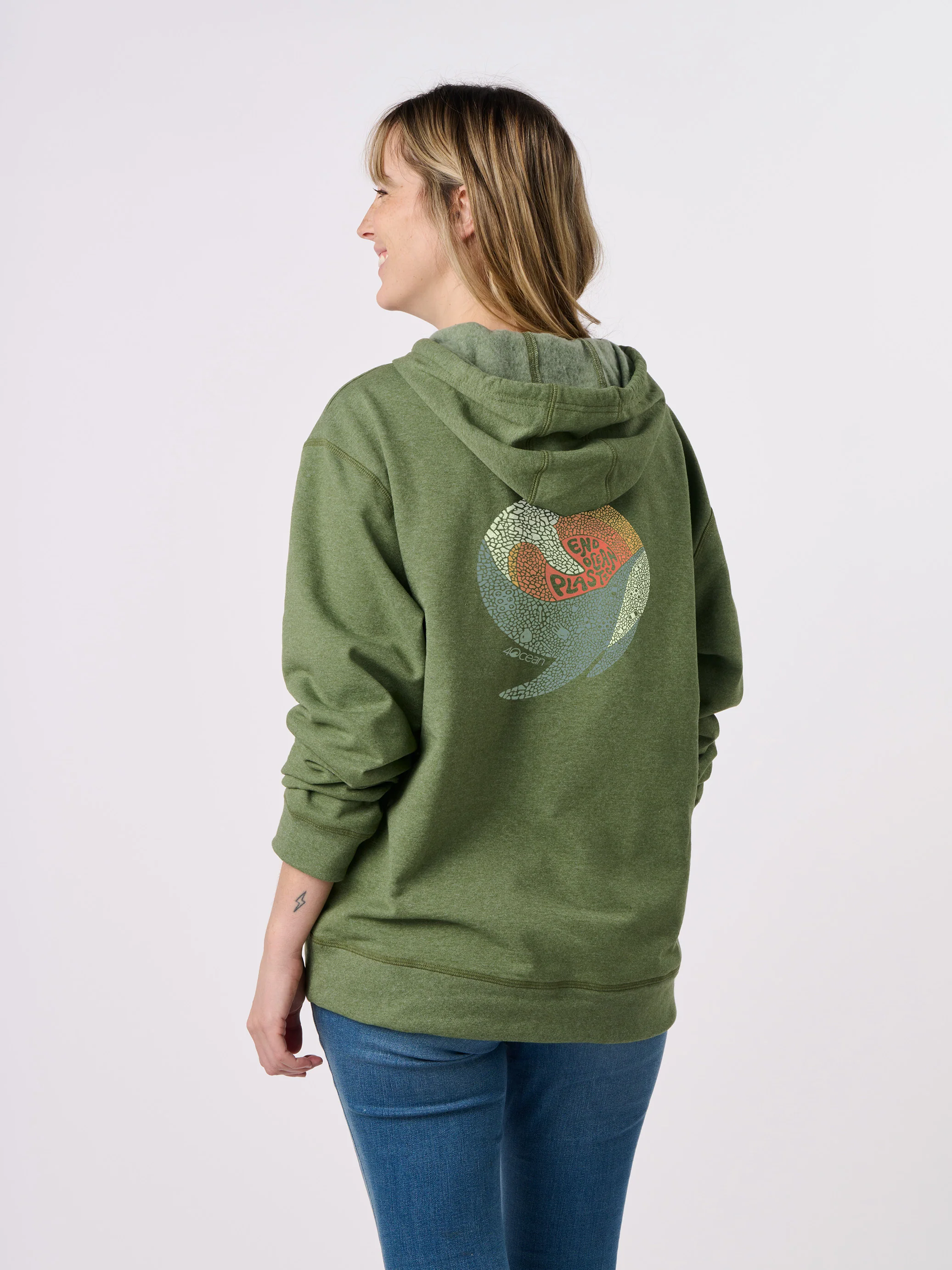 Whale Microplastic Unisex Pullover Hoodie - Image 7