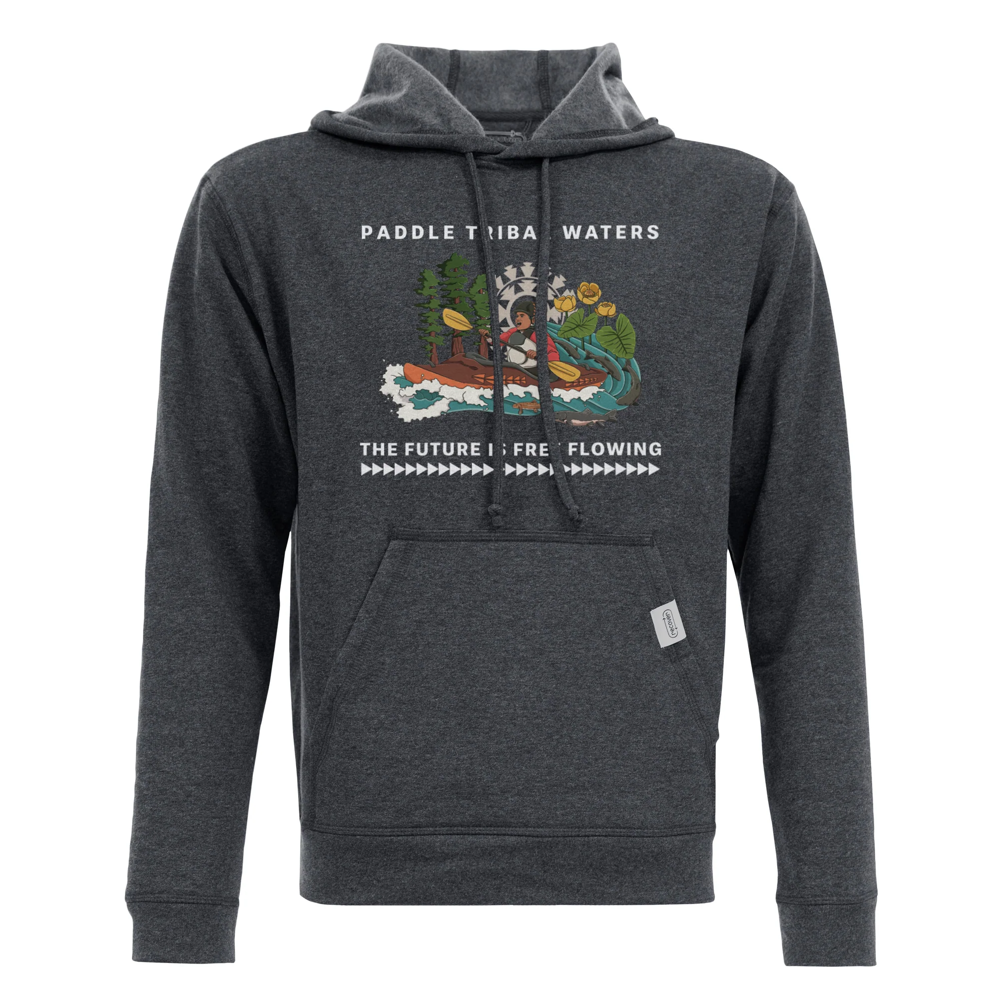 Paddle Tribal Waters Fleece Pullover Hoodie