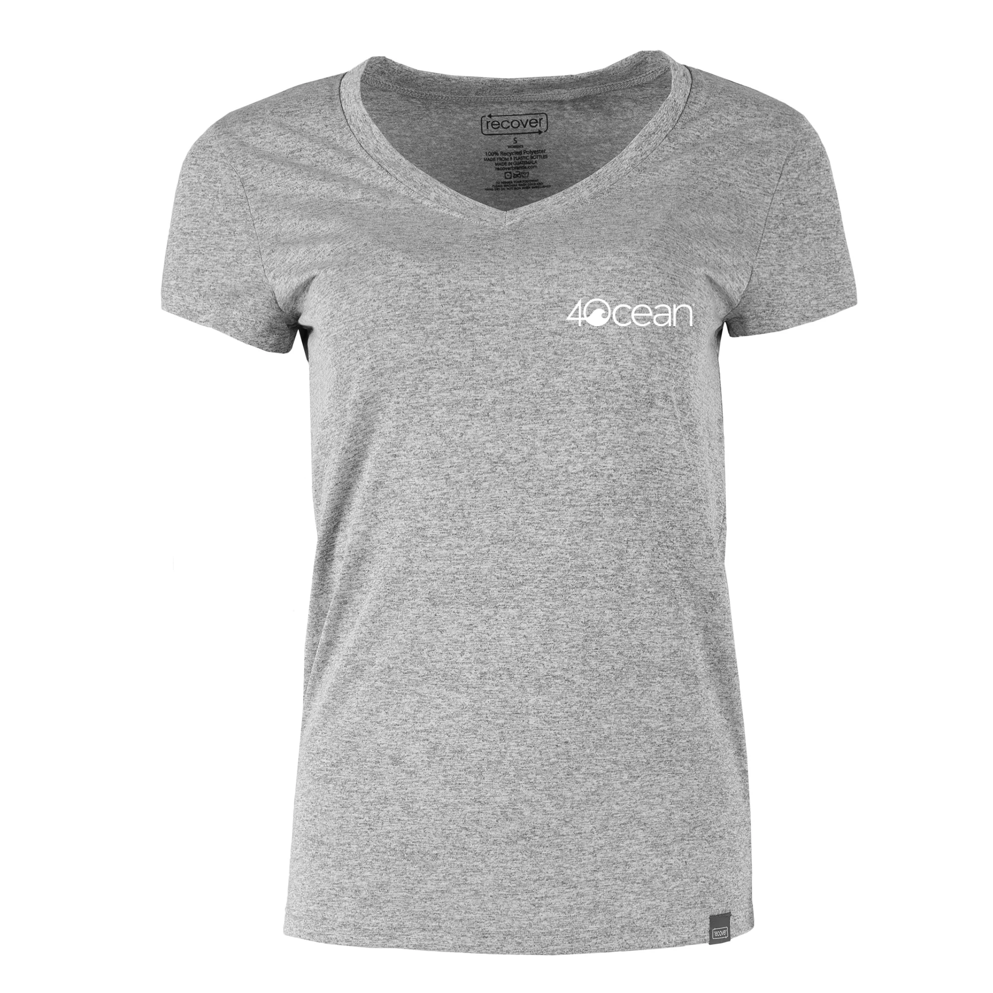 4ocean Logo Women's Sport Short Sleeve V-Neck T-Shirt - Image 13