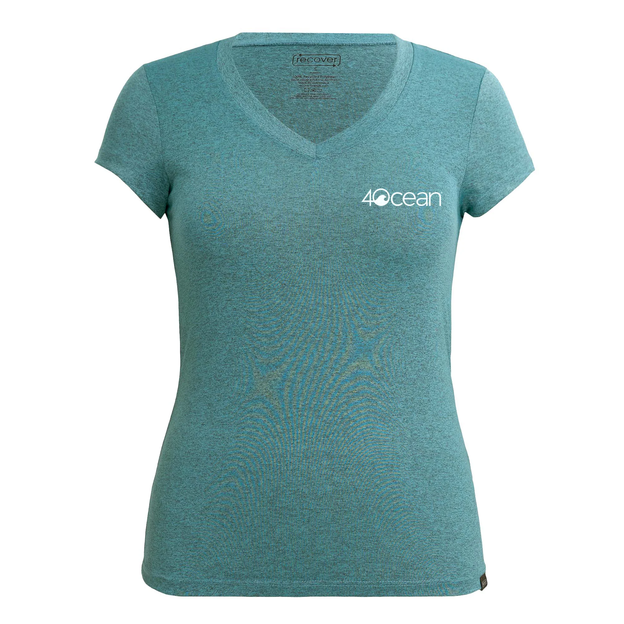 4ocean Logo Women's Sport Short Sleeve V-Neck T-Shirt - Image 17