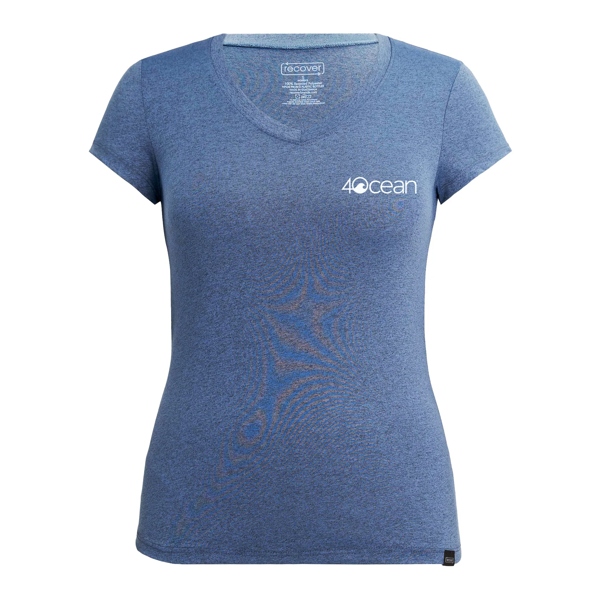 4ocean Logo Women's Sport Short Sleeve V-Neck T-Shirt - Image 5